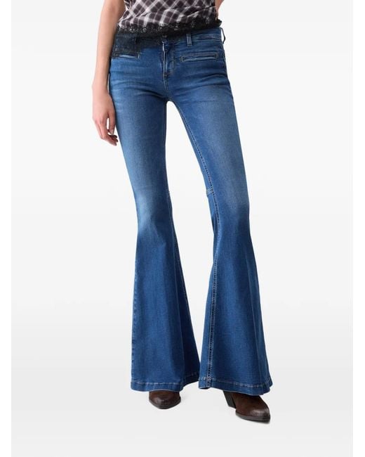 Liu Jo Super Flared Jeans in het Blue
