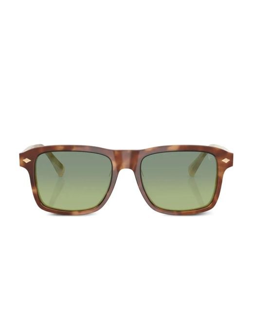 Brunello Cucinelli Green Square-Frame Sunglasses for men