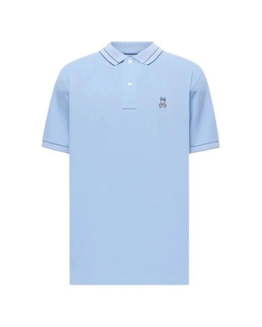 Psycho Bunny Blue Rex Piqué Polo Shirt for men