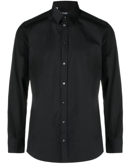 Dolce & Gabbana Black Camicia Fit for men