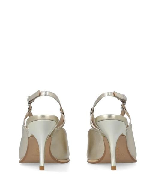 Pinko White Escarpins Lady À Bride Arrière