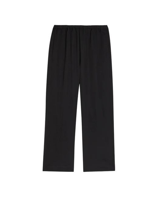 Rohe Black Elasticated-Waist Trousers