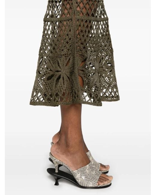 Pinko Green Mid-Length Skirt