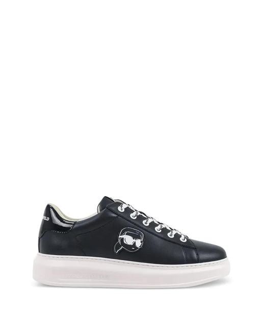 Karl Lagerfeld White Kapri Platform Sneakers for men