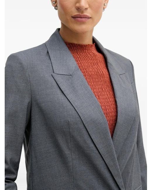 Sisley Gestrikte Blazer in het Gray