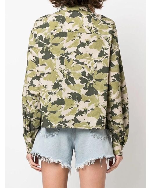 Woolrich Green Wilderness Camouflage-Print Shirt