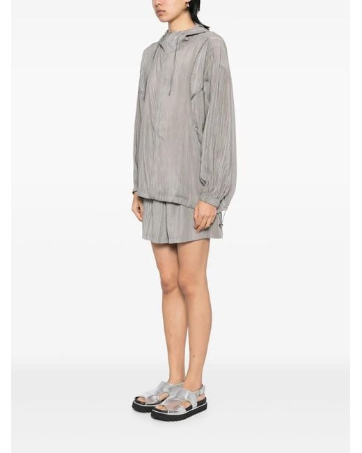 B+ AB Gray Track Jacket Shorts Set