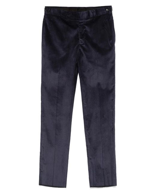 Gabriela Hearst Blue Straight-Leg Trousers for men