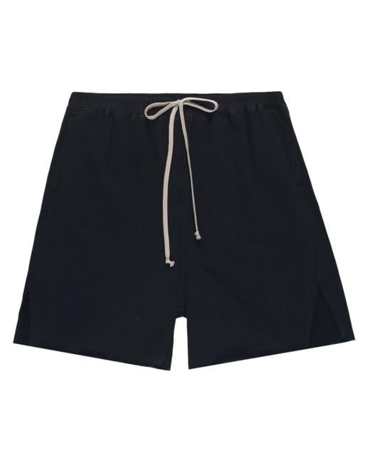 Rick Owens Blue X Moncler Loose-fit Cotton Shorts for men