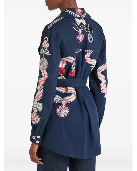 Sobrecamisa Con Cinturón Temperley London de color Blue
