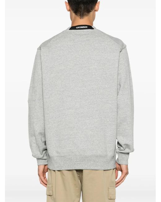 C P Company Gray Lens-Detailed Sweatshirt for men