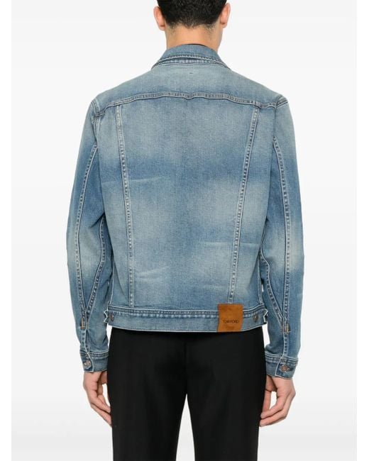 Chaqueta Selvedge Icon Tom Ford de hombre de color Blue