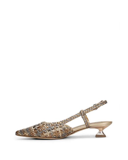 The Seller Natural Woven Slingback Pumps