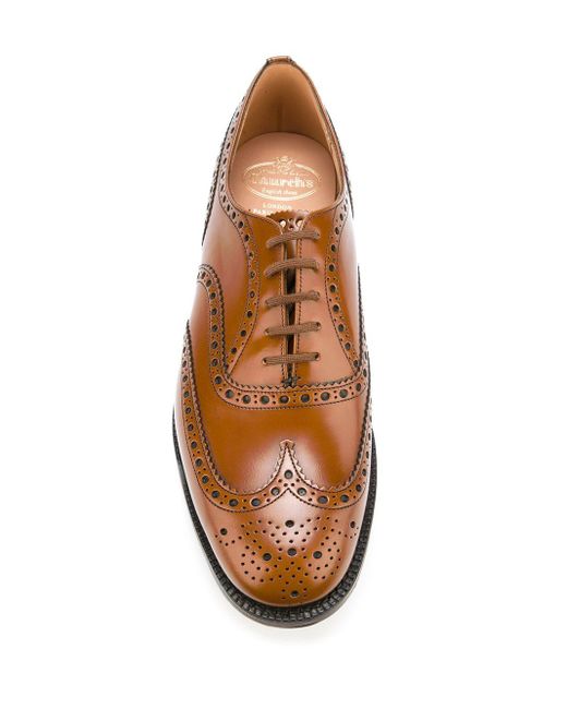 Church S レザー Burwood ウイングチップシューズ カラー ブラウン メンズ Lyst