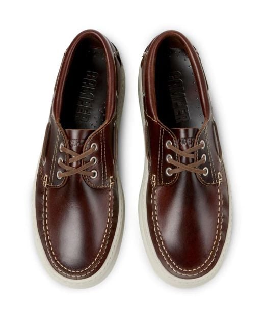メンズ Camper Runner Four デッキシューズ Brown