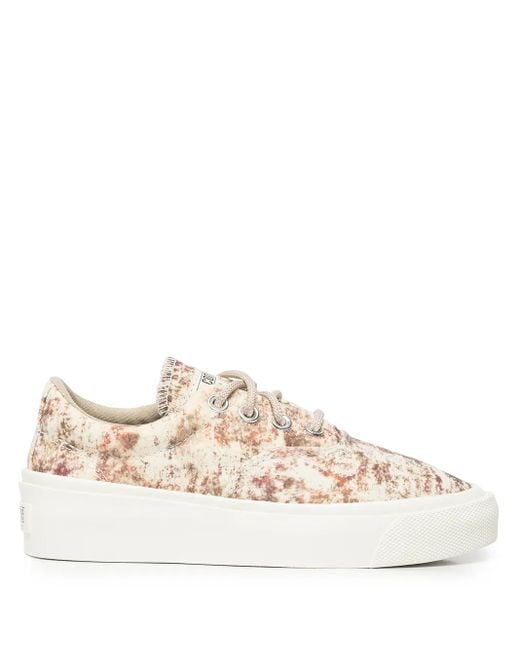 Converse Natural Canvas Graphic Print Skid Sneakers