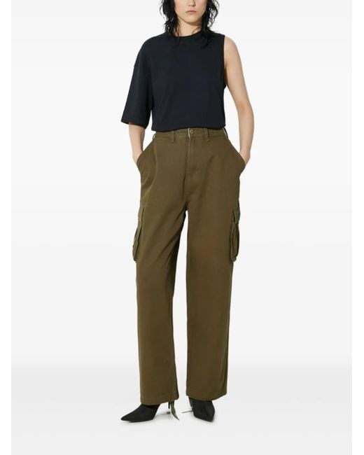 Undercover Green Asymmetric Top