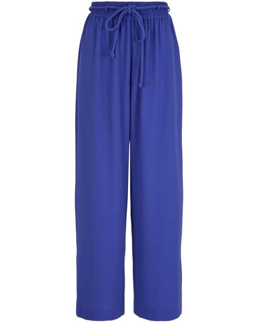 Emporio Armani Blue Drawstring Trousers
