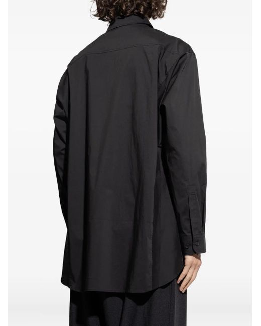 Y-3 Black Button-Fastening Shirt for men