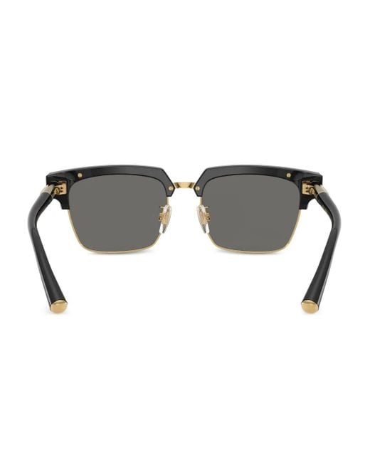 Dolce & Gabbana Gray Square-Frame Sunglasses for men