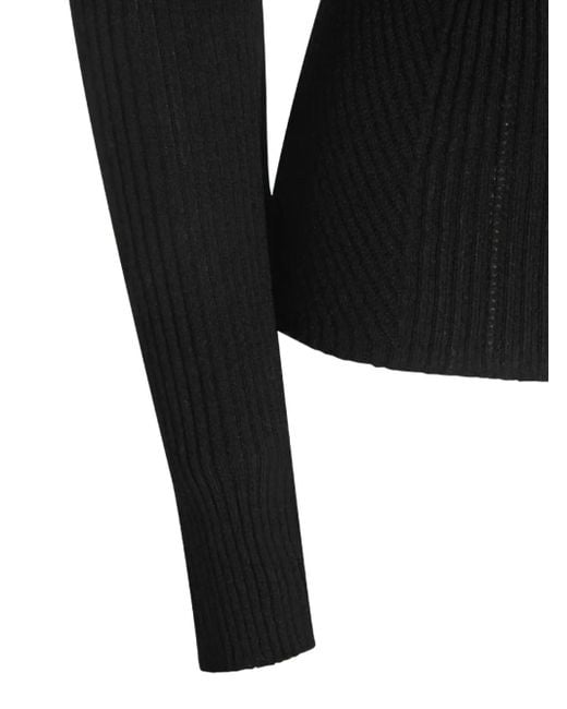 Maglione A Collo Alto di Twinset in Black