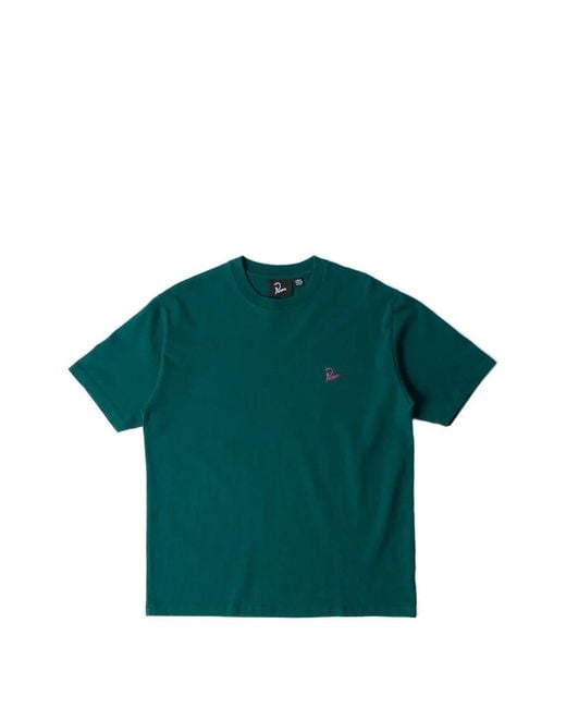 by Parra Green Embroidered-Logo T-Shirt for men