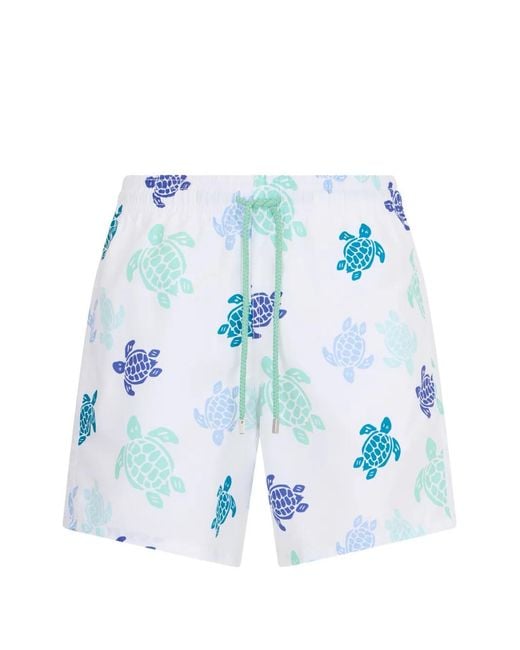 Vilebrequin Blue Short De Bain À Imprimé Graphique for men