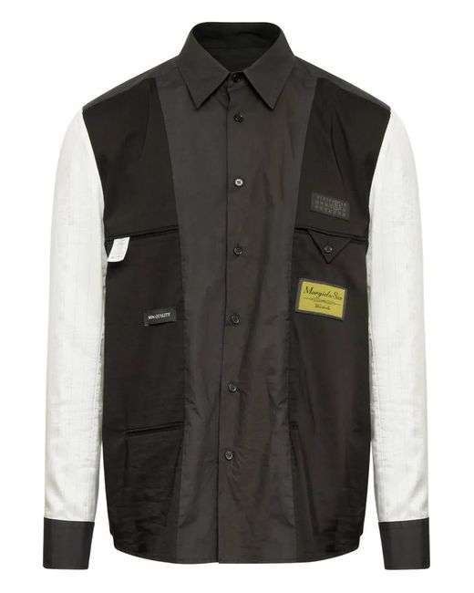 MM6 by Maison Margiela Black Chemise À Manches Longues for men