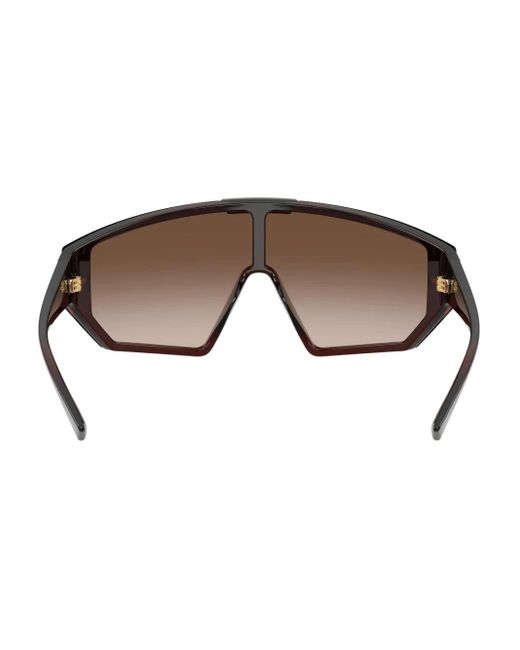 Versace Brown Medusa Geometric Sunglasses for men