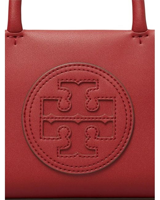 Tory Burch Red Mini Ella Bio Tote