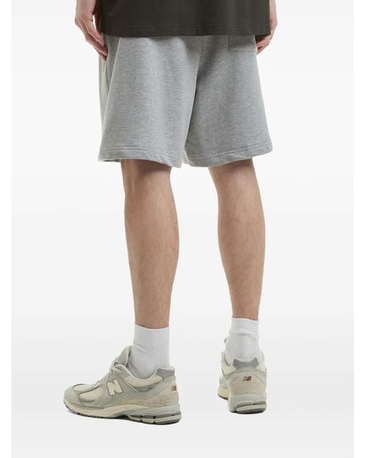 Chocoolate Gray Cotton Track Shorts for men
