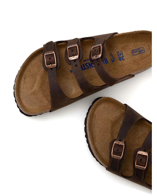 Birkenstock Brown Florida Slides