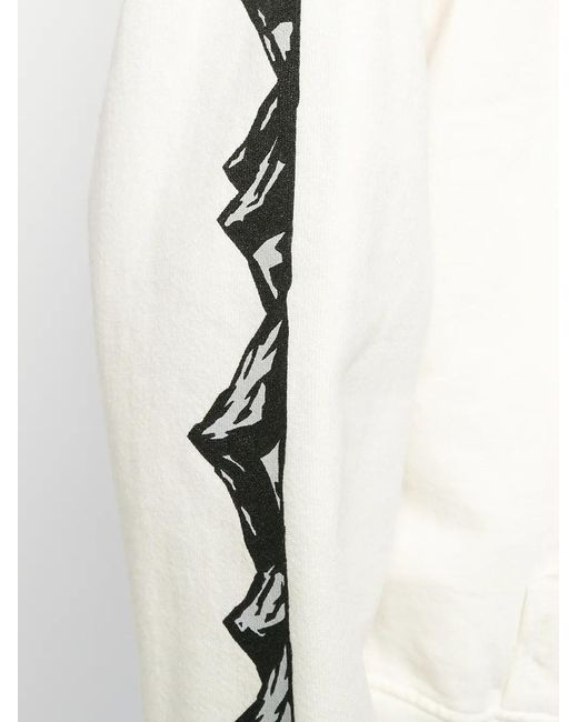 Daniel Patrick White Logo Print Hoodie for men