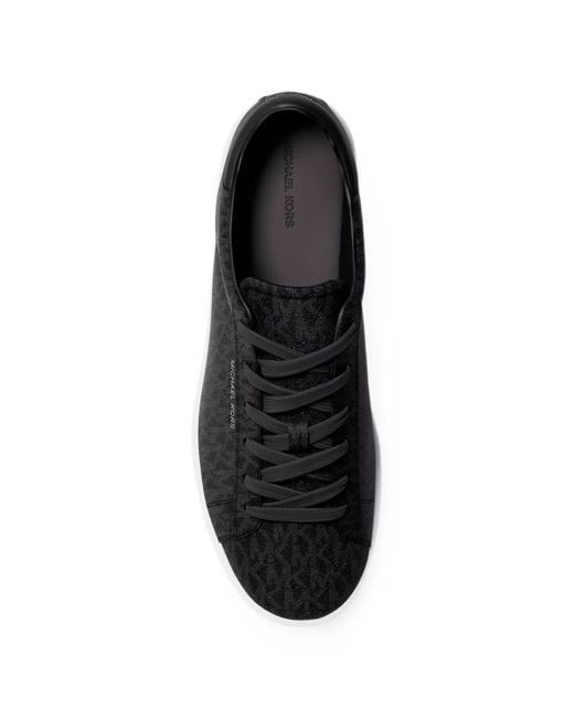 Michael Kors Black Reign Signature Logo Sneakers for men