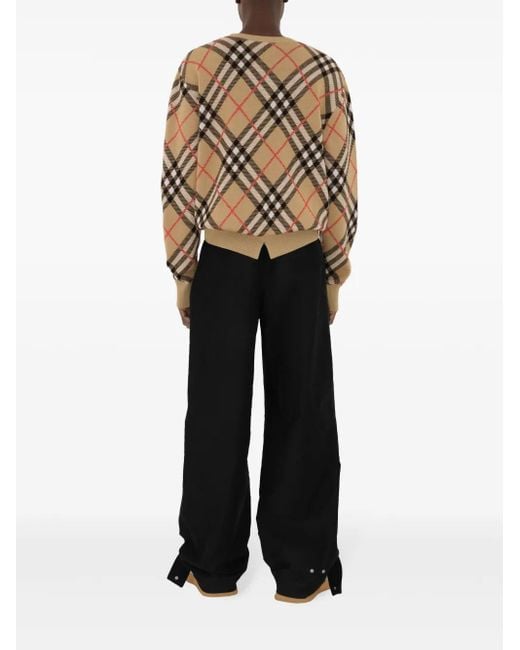 Burberry Check Sweatshirt in Brown für Herren
