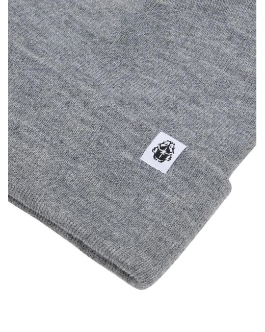 Edwin Gray Logo-Patch Beanie Hat for men