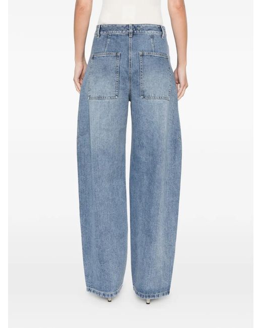 Tibi Blue Sid Panelled Jeans