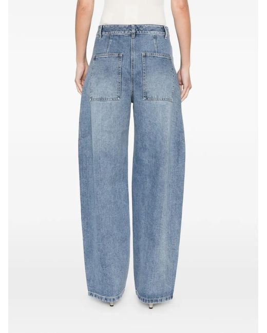 Tibi Blue Sid Jeans mit Einsätzen