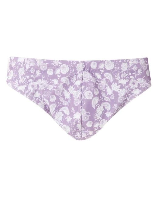 Amir Slama Purple Printed Trunks for men