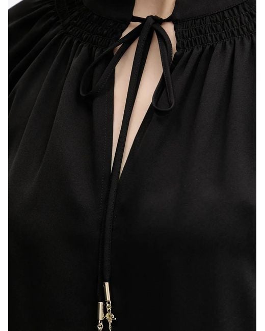 Joop! Black Brigida Tie-Neck Blouse