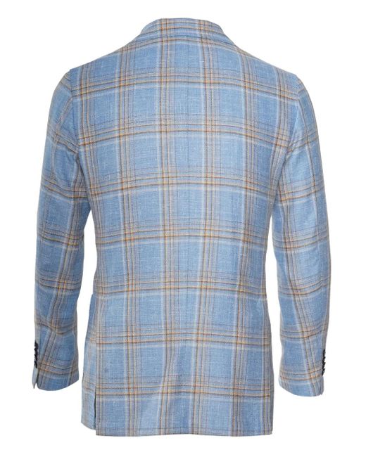 Sartorio Napoli Blue Glen Plaid Sport Jacket for men