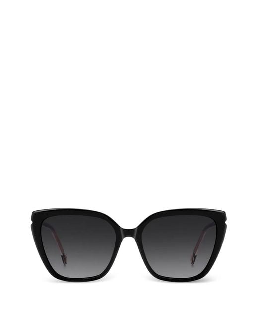Carolina Herrera Black Cat-Eye-Frame Sunglasses