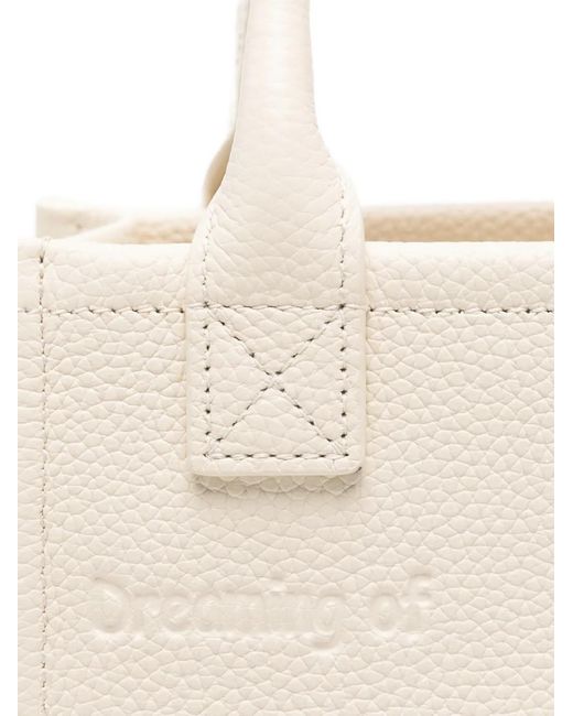 Mc2 Saint Barth Natural Mini Vanity Logo-Embossed Tote Bag