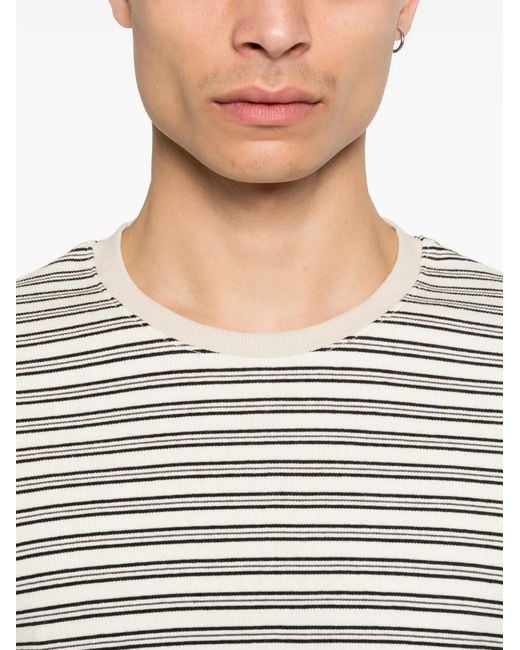 TONYWACK White Striped Sweatshirt for men