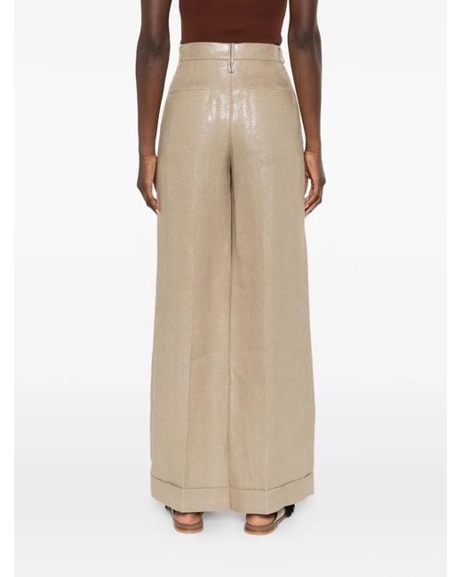 Brunello Cucinelli Natural Lurex Trousers