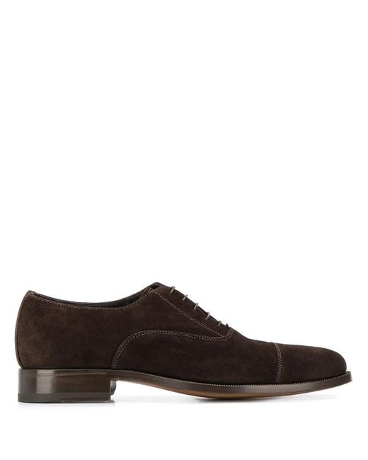 Scarosso Brown Bacco Lace-Up Oxford Shoes for men