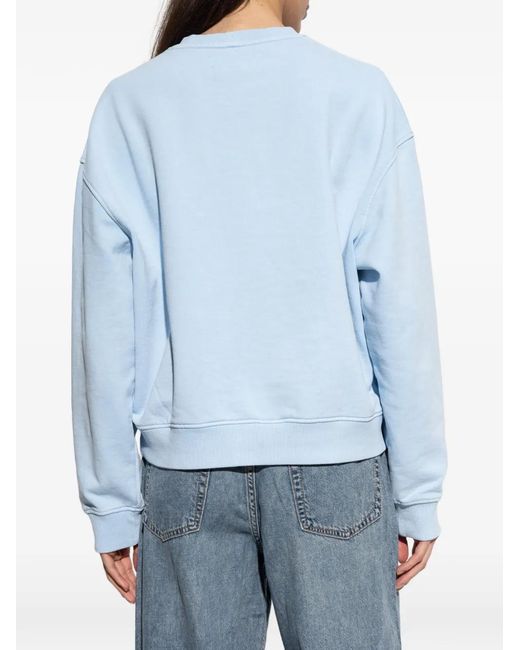 Samsøe & Samsøe Blue Crew-Neck Sweatshirt