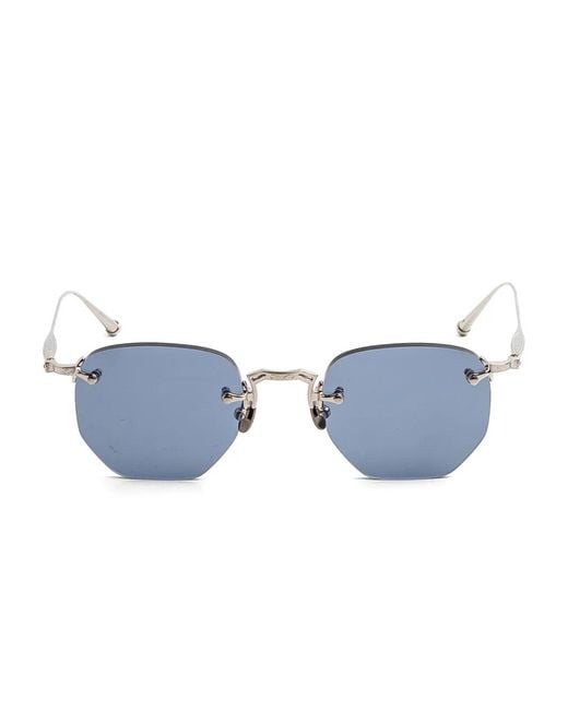 Matsuda Blue Geometric-Frame Sunglasses