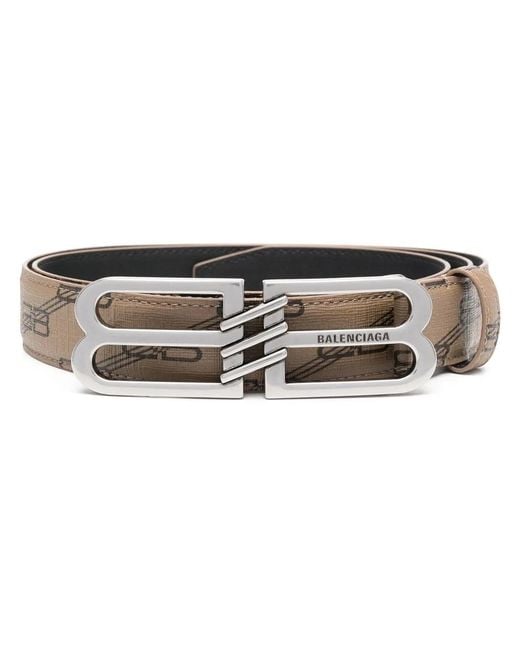 Balenciaga Natural Bb Signature 30 Monogram Belt