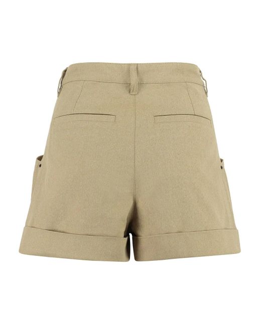 Isabel Marant Natural Tulya Cotton Shorts